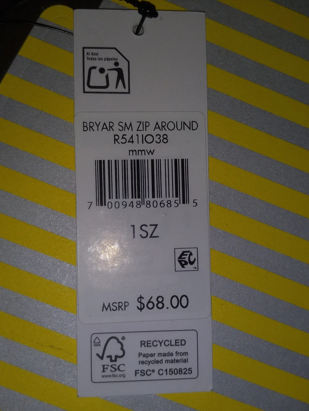 NWT- DKNY White and Black Graffiti Wallet